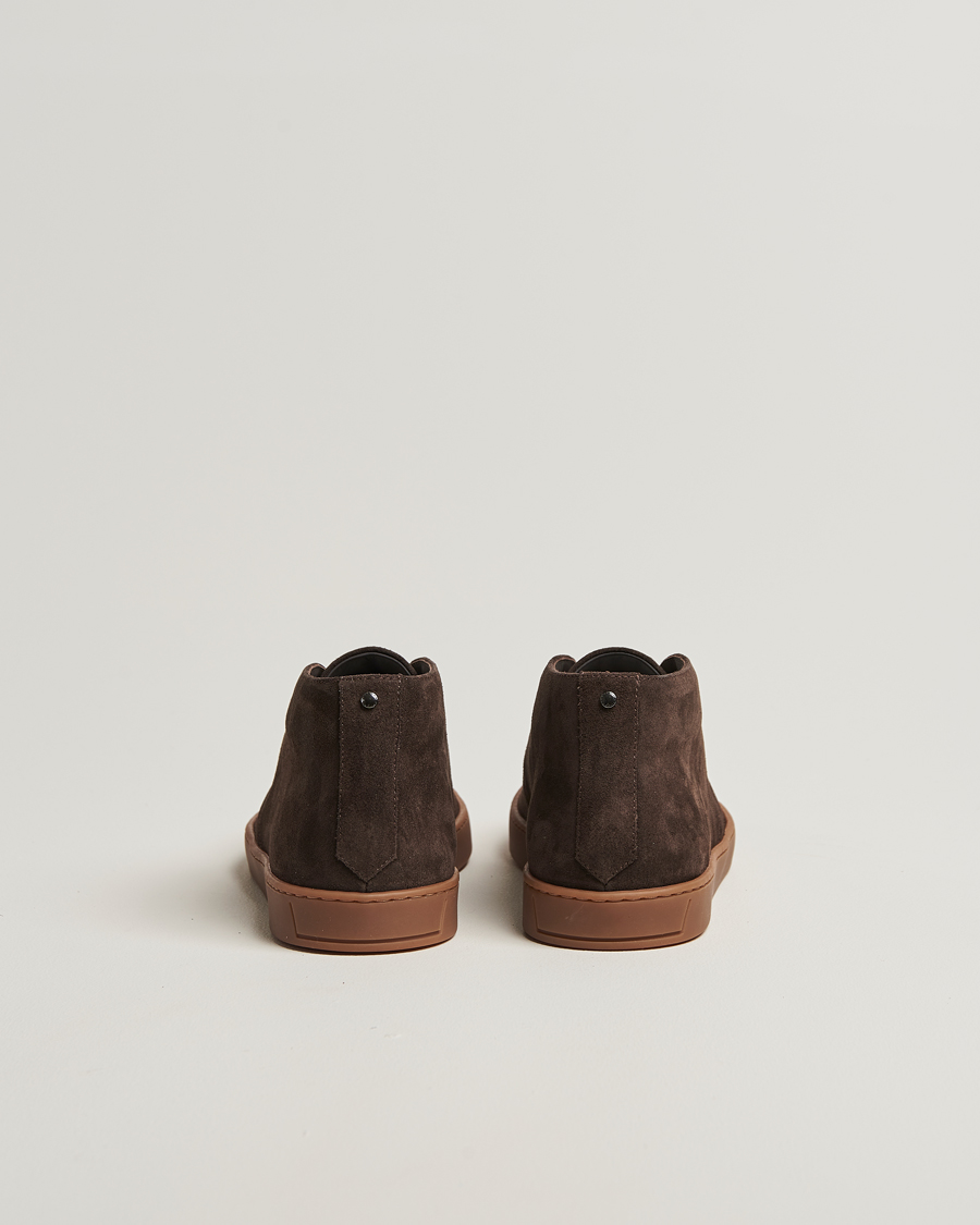 Herre | Støvler | Canali | Chukka Boots Dark Brown Suede