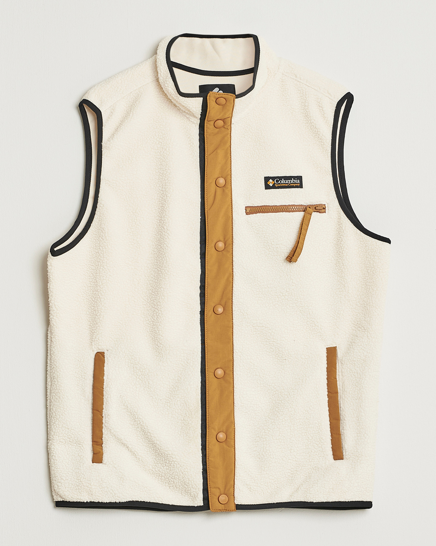 Herre | Veste | Columbia | Helvetia Half Snap Fleece Vest Chalk