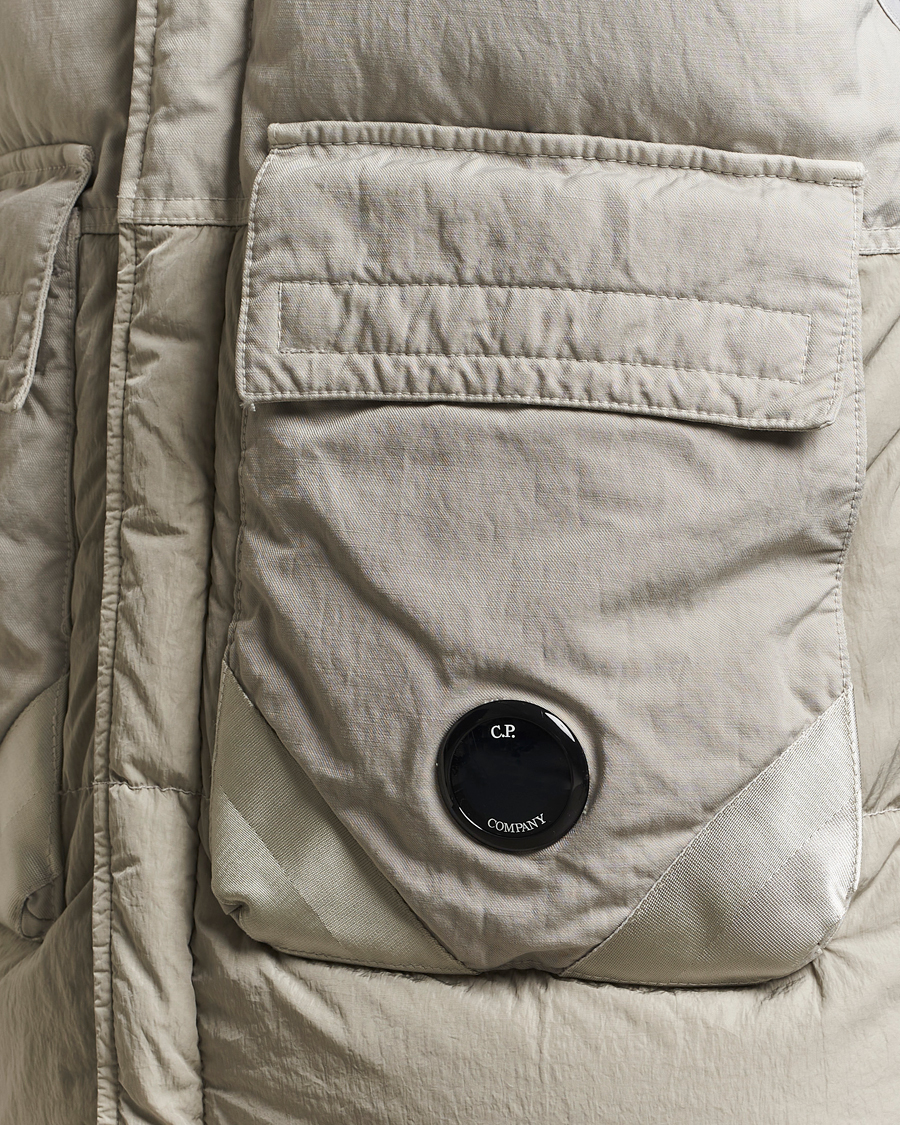 Herre | Veste | C.P. Company | Eco Chrome Mixed Down Vest Light Grey