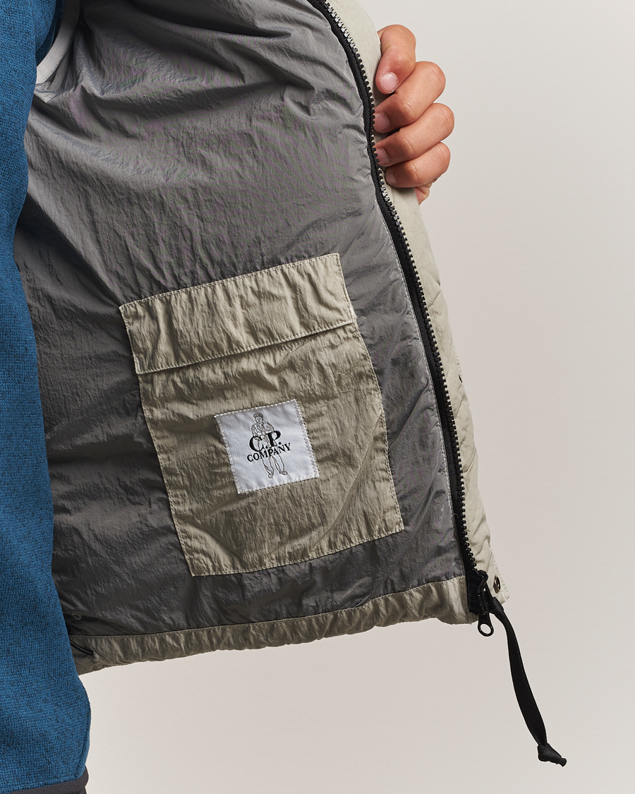 Herre | Veste | C.P. Company | Eco Chrome Mixed Down Vest Light Grey