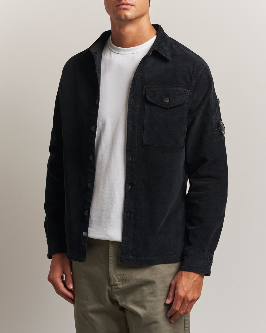 Herre | Skjorter | C.P. Company | Corduroy Lens Overshirt Black