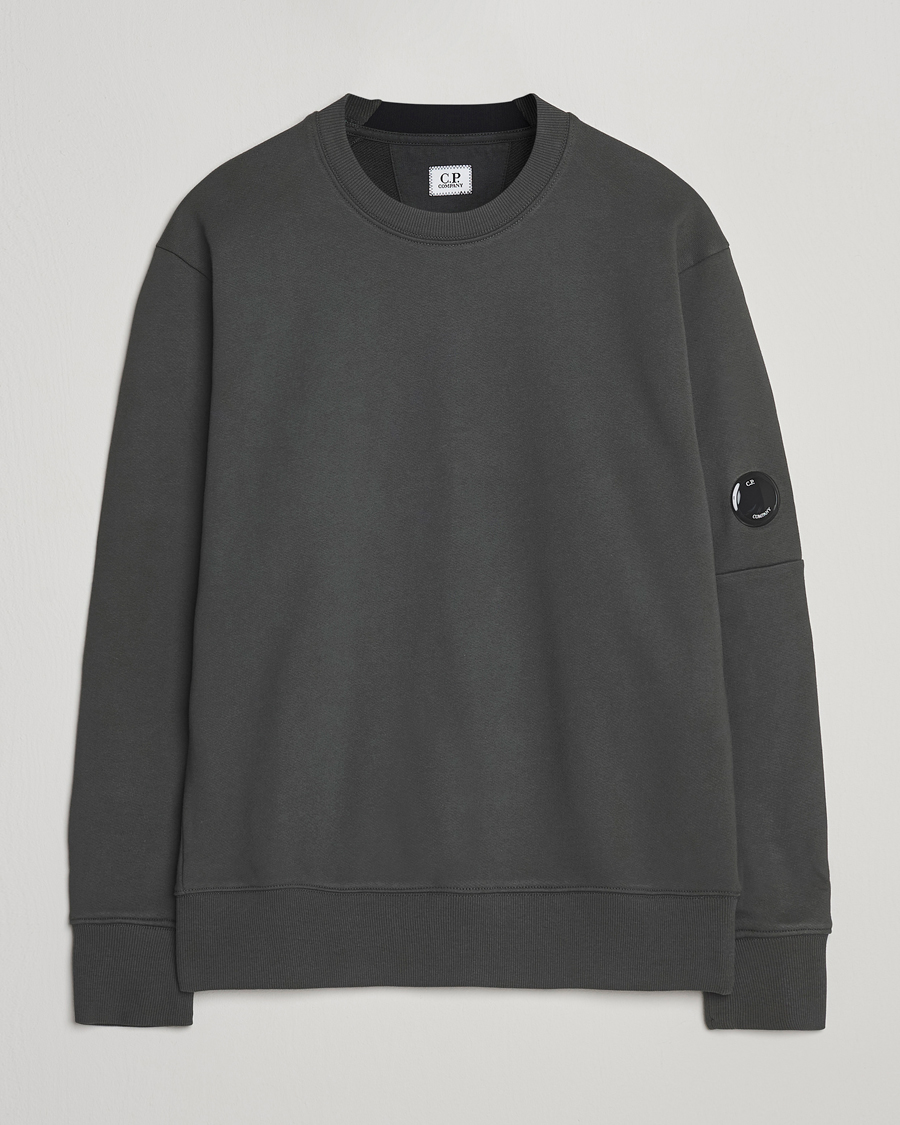 Herre | Trøjer | C.P. Company | Diagonal Raised Fleece Lens Sweatshirt Grey