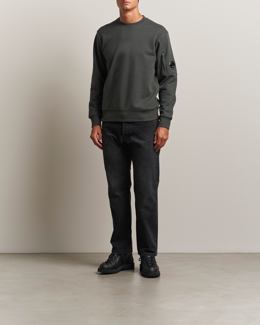 Herre | Trøjer | C.P. Company | Diagonal Raised Fleece Lens Sweatshirt Grey