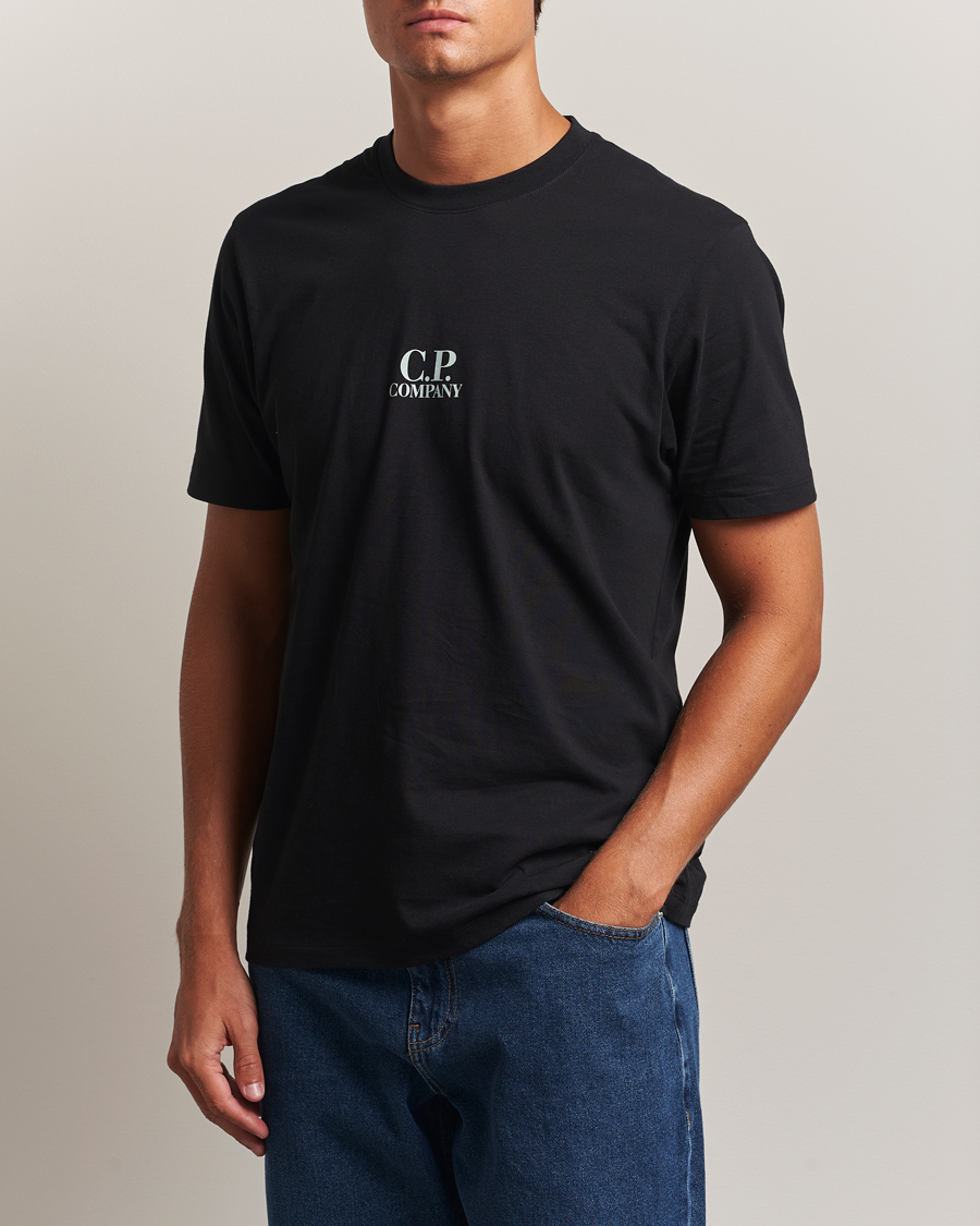 Herre | T-Shirts | C.P. Company | Jersey Back Logo T-Shirt Black