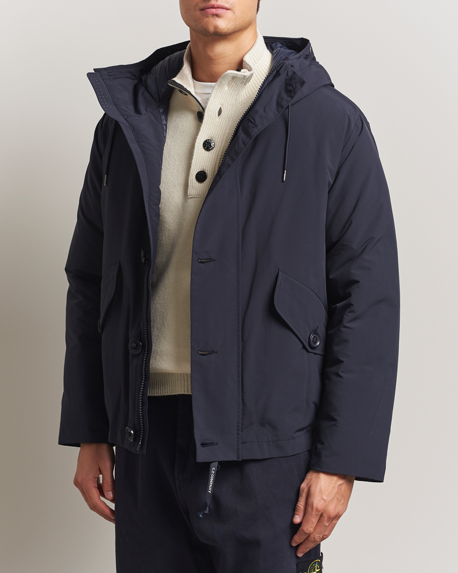 Herre | Jakker | C.P. Company | Micro M Recycled Padded Hood Jacket Navy