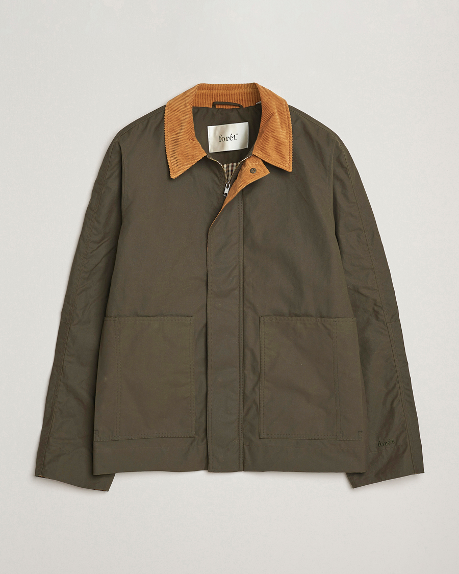Herre | Jakker | Forét | Aspen Oilskin Jacket Army