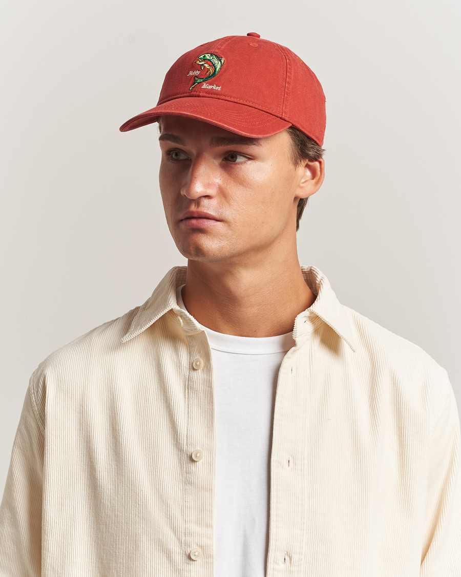 Herre | Hatte & kasketter | Forét | Catch Washed Cap Red