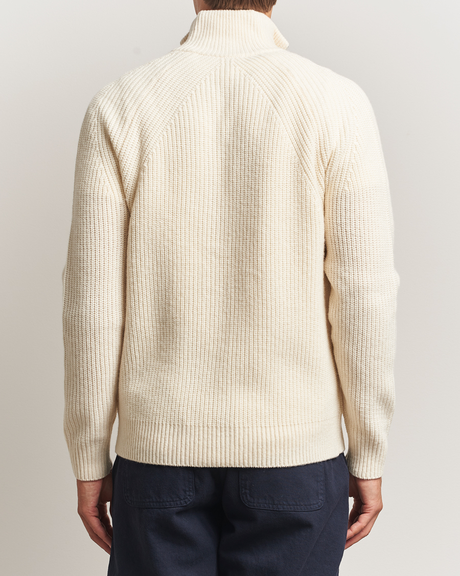 Herre | Trøjer | Forét | Delta Wool Zip Knit Cloud