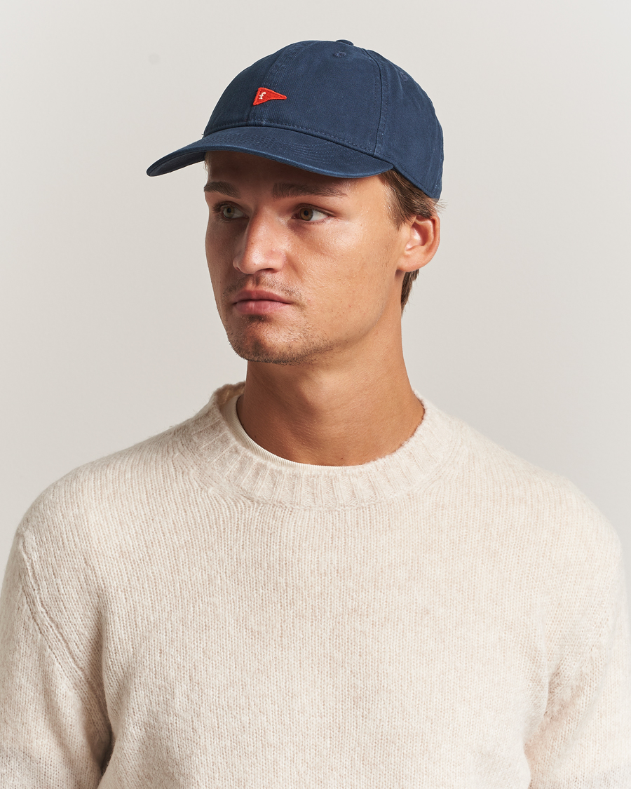 Herre | Hatte & kasketter | Forét | Flag Washed Cap Navy