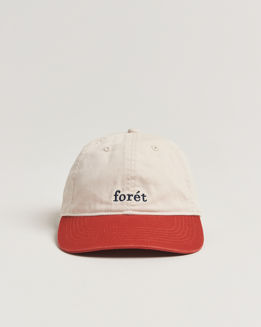 Herre | Hatte & kasketter | Forét | Hawk Washed 2-Tone Cap Cloud/Red