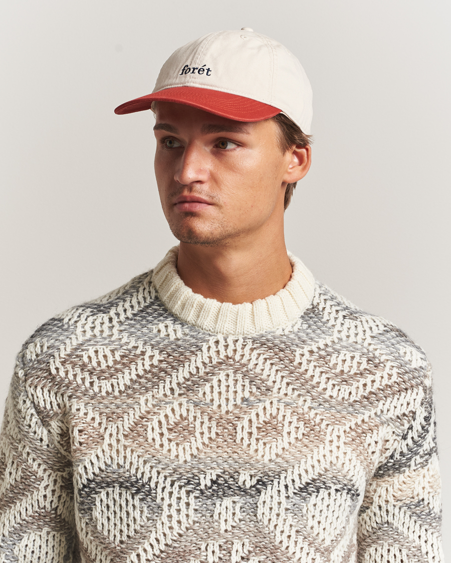 Herre | Hatte & kasketter | Forét | Hawk Washed 2-Tone Cap Cloud/Red