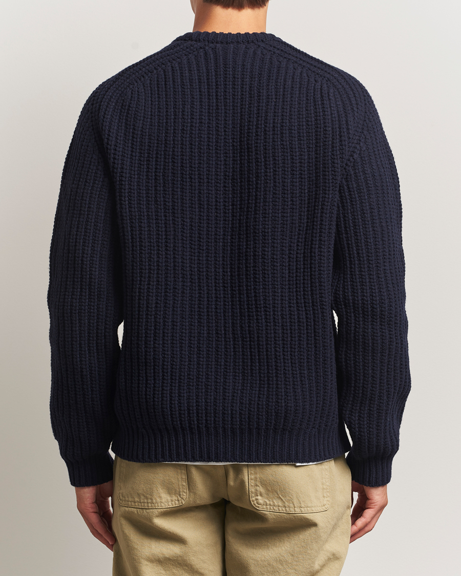 Herre | Trøjer | Forét | Trip Chunky Rib Knit Navy