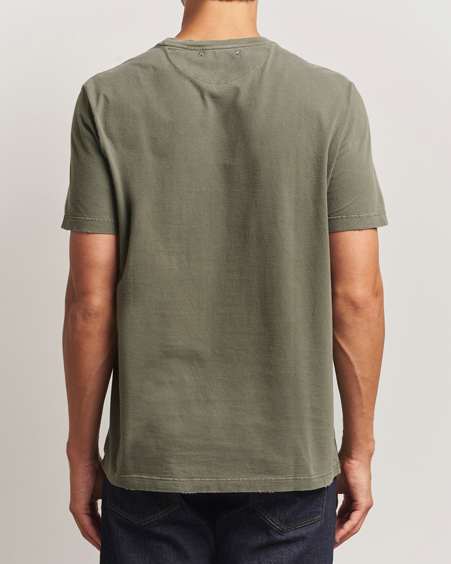 Herre | T-Shirts | Golden Goose | Cotton Logo T-Shirt Dusty Olive