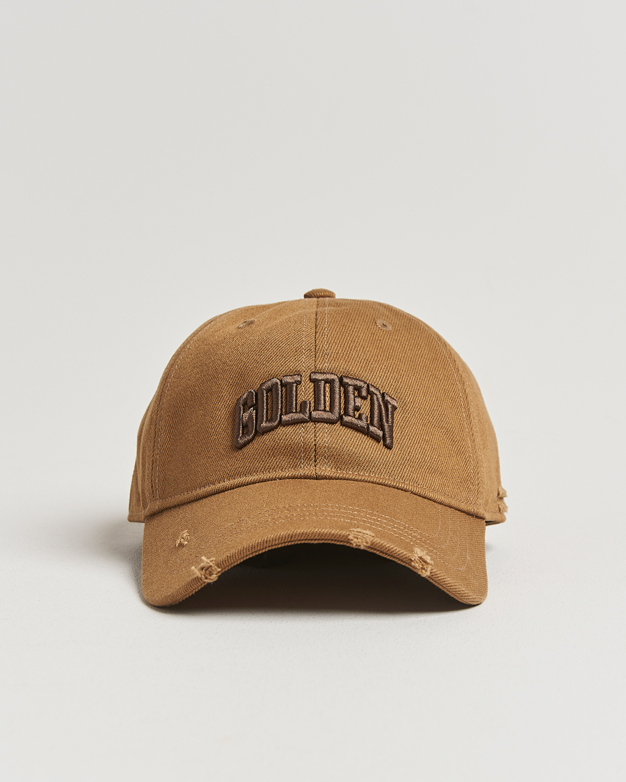 Herre | Hatte & kasketter | Golden Goose | Embroidered Cotton Cap Beige