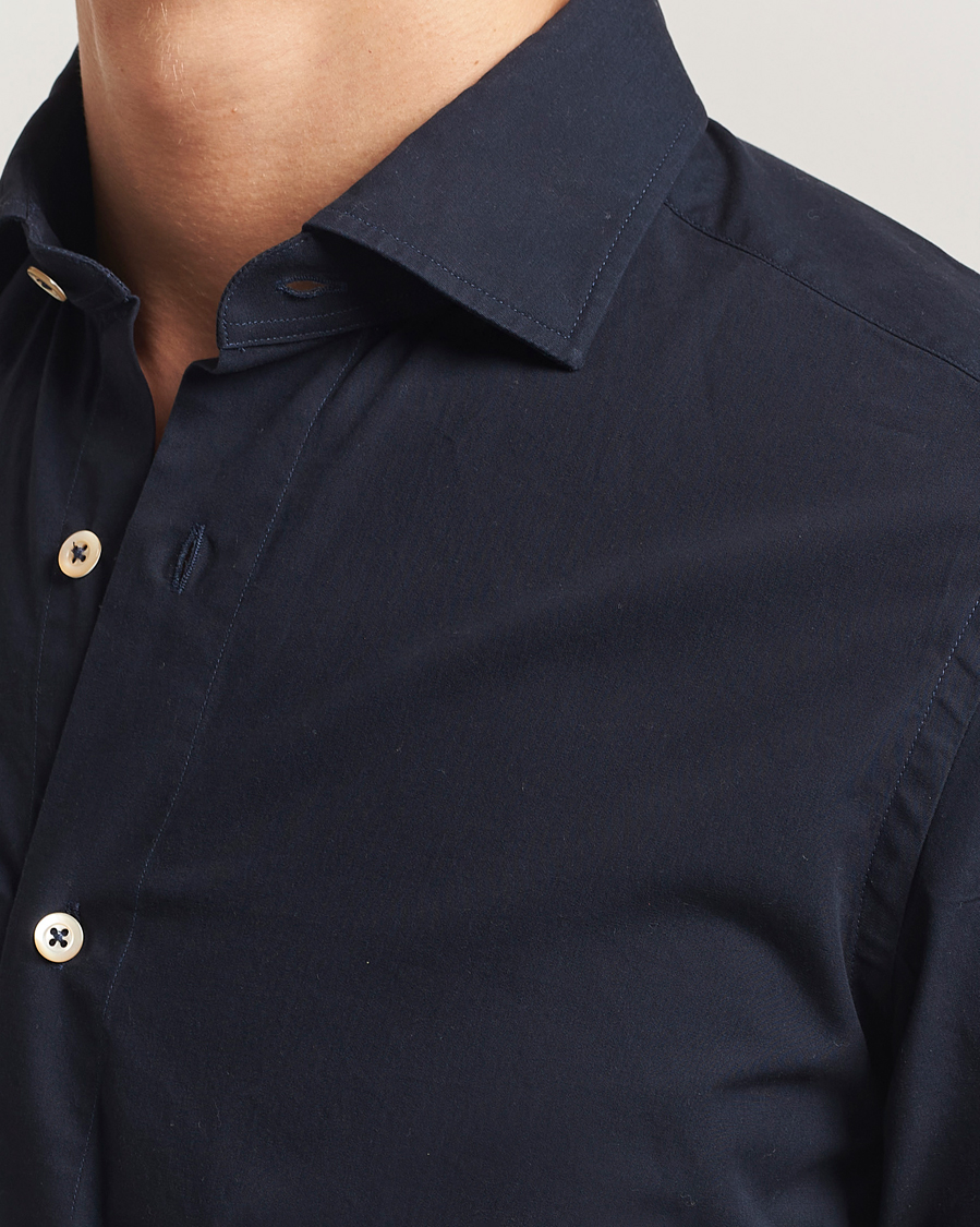 Herre | Skjorter | Grigio | Cotton Twill Shirt Navy