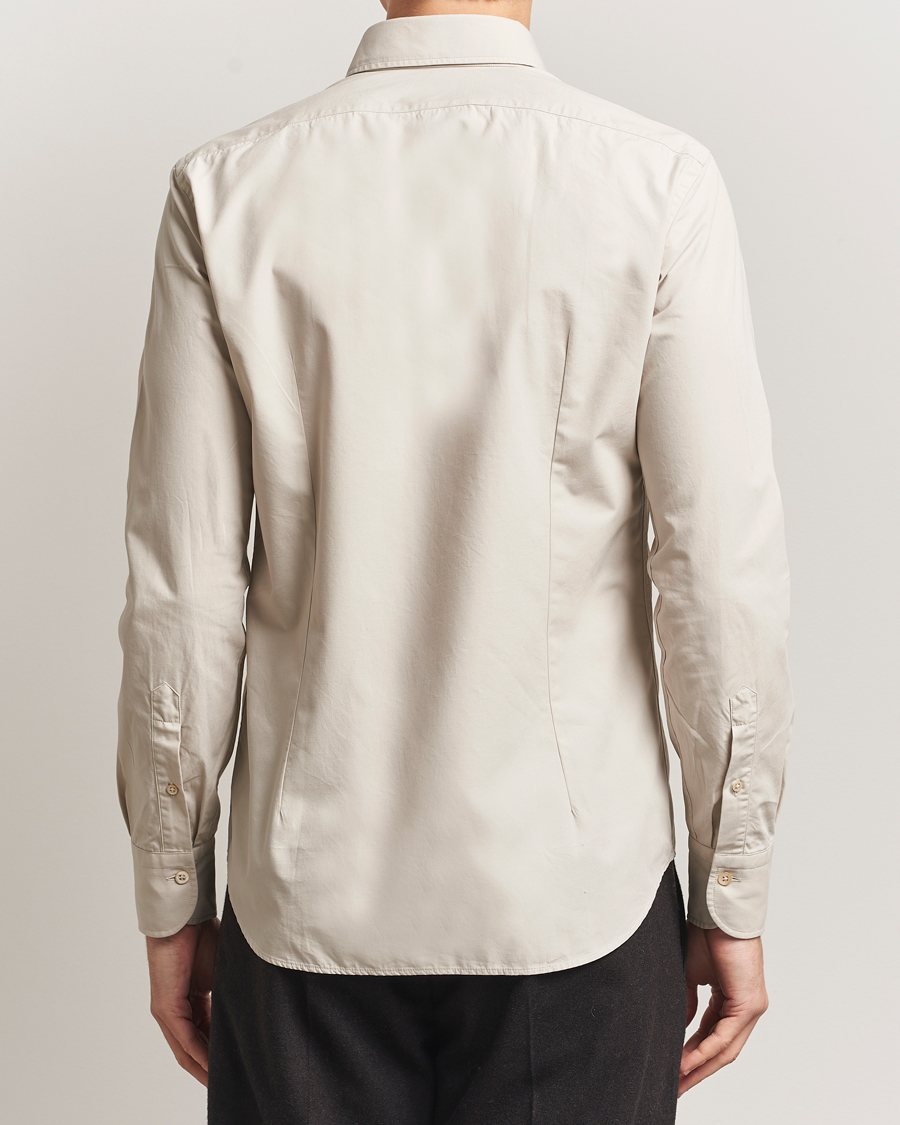 Herre | Skjorter | Grigio | Cotton Twill Shirt Beige