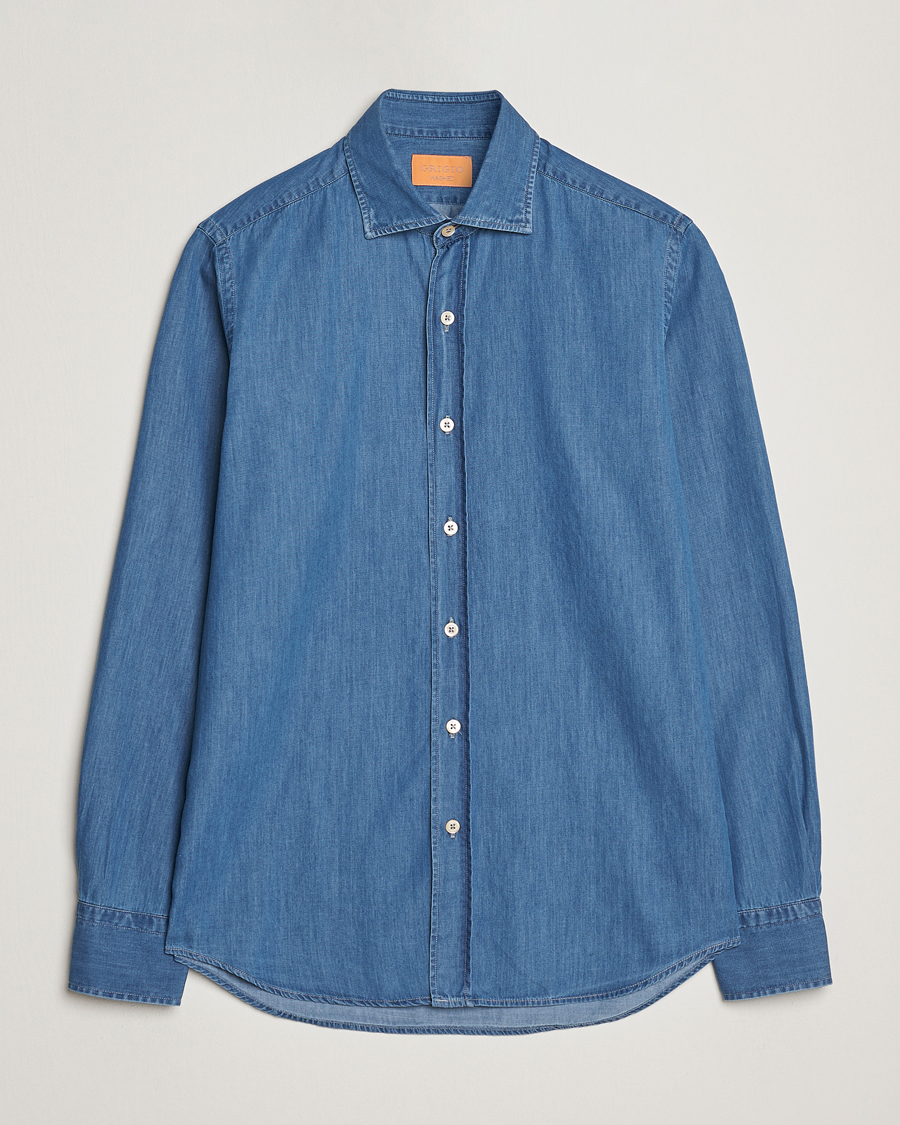 Herre | Skjorter | Grigio | Denim Shirt Indigo