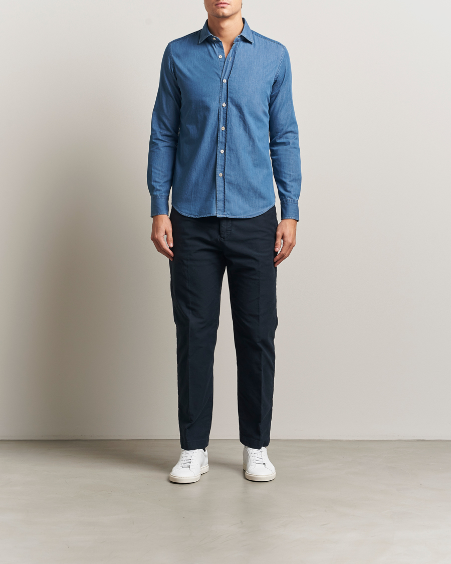 Herre | Skjorter | Grigio | Denim Shirt Indigo