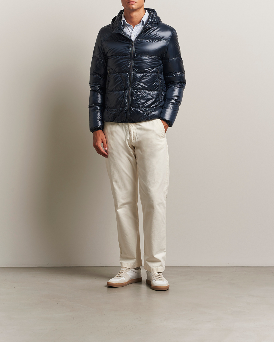 Herre | Jakker | Herno | Piumino Nylon Bomber Navy