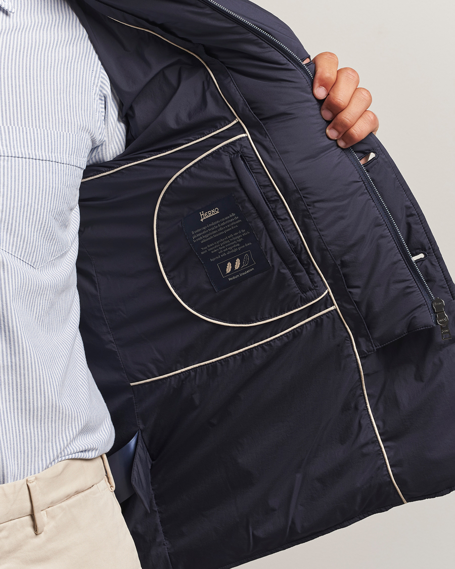 Herre | Jakker | Herno | Nylon Down Blazer Navy