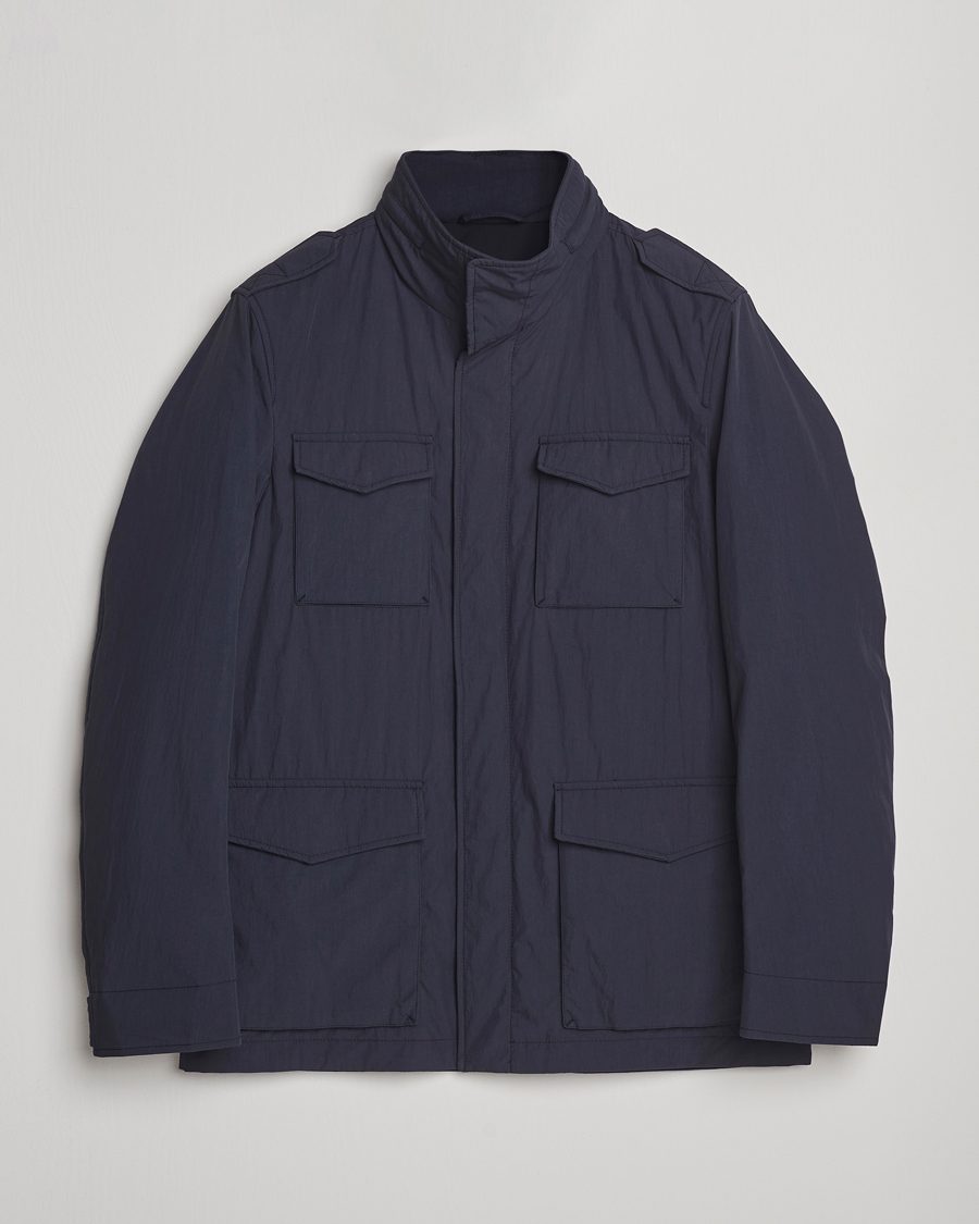 Herre | Jakker | Herno | Soft Nylon Field Jacket Navy