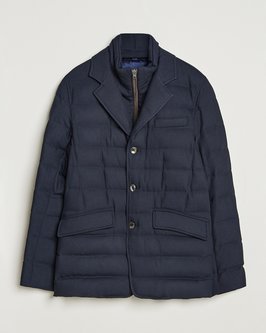 Herre | Jakker | Herno | Flannel Down Blazer Navy