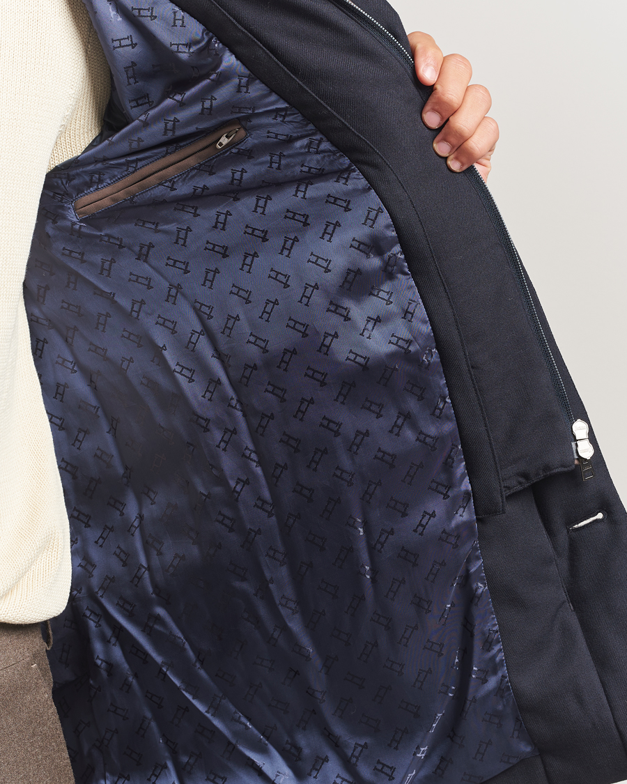 Herre | Jakker | Herno | Flannel Down Coat Navy