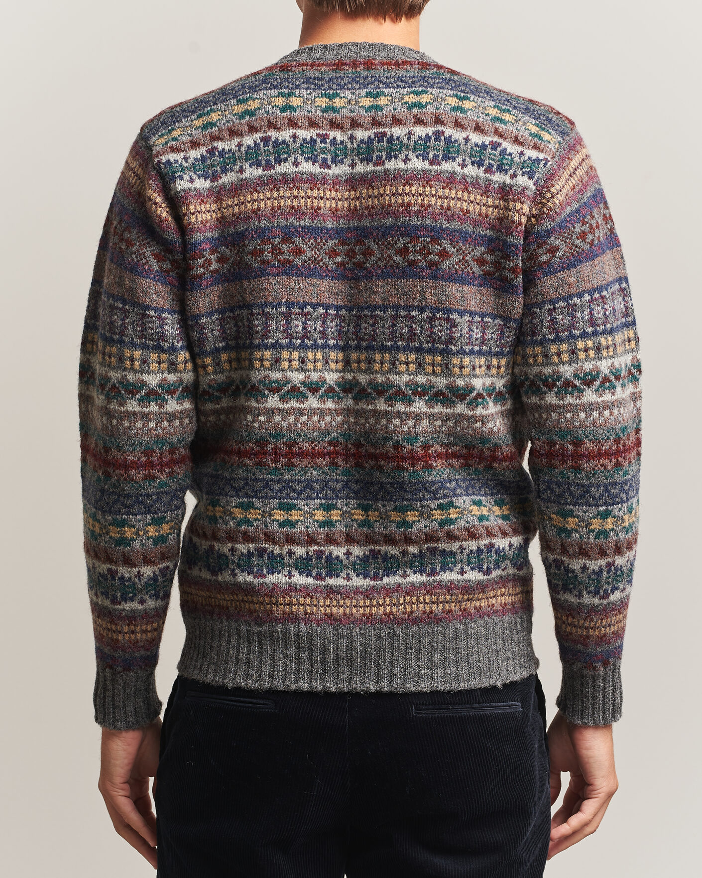 Herre | Trøjer | Jamieson's of Shetland | Jamiesons Of Shetland All Over Fair Isle Pullover Crew Neck Multi