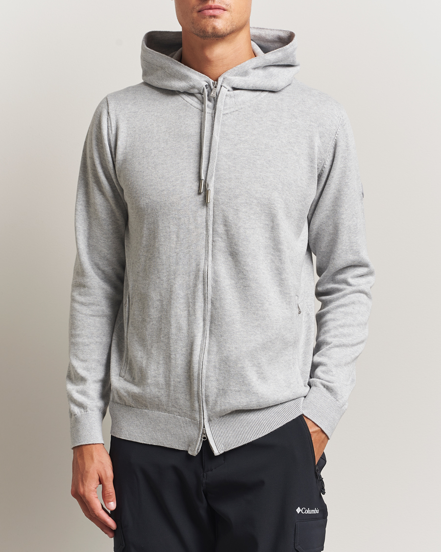 Herre | Trøjer | Sail Racing | Bowman Knitted Full Zip Hoodie Grey Melange
