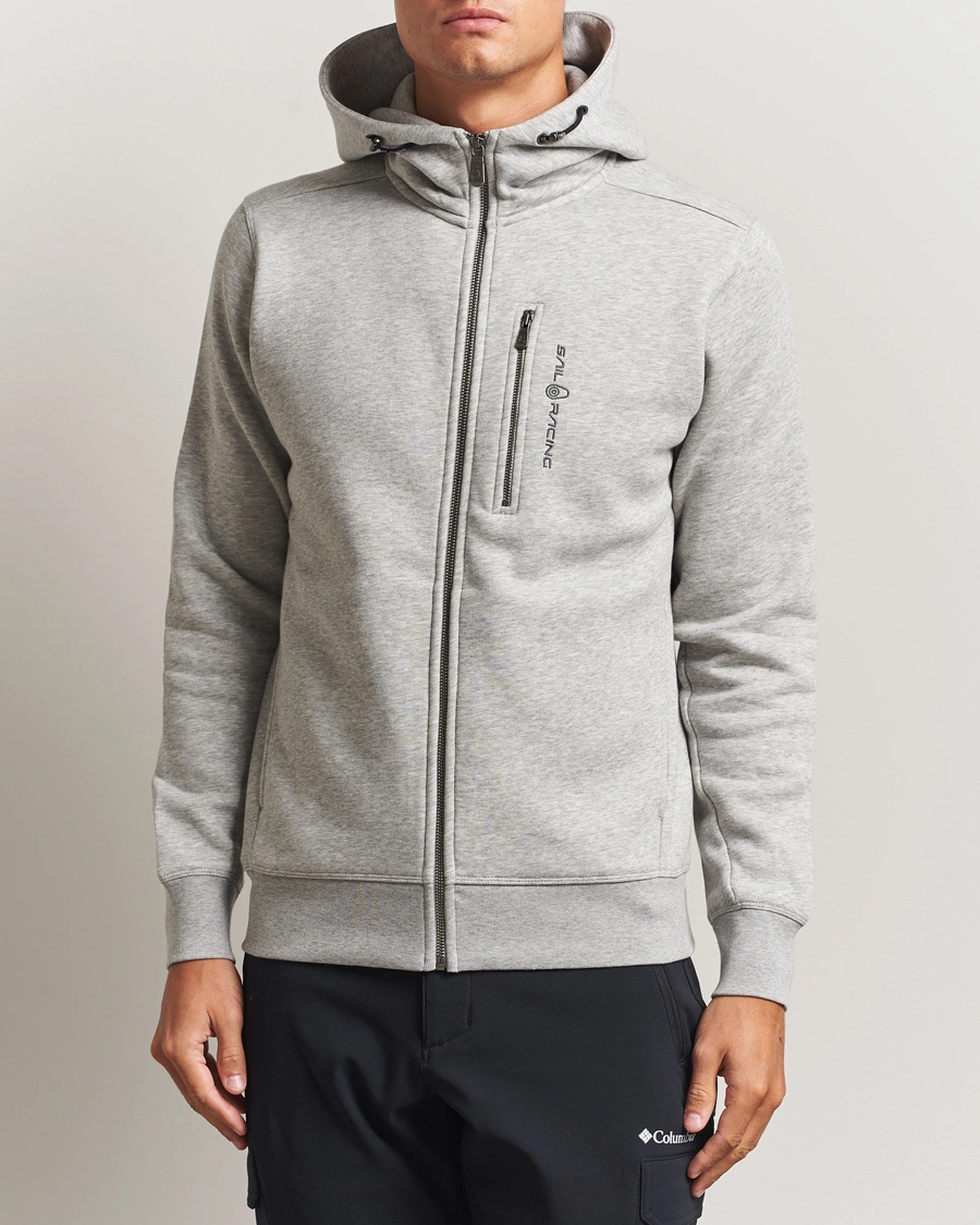 Herre | Trøjer | Sail Racing | Bowman Full Zip Hoodie Grey Melange