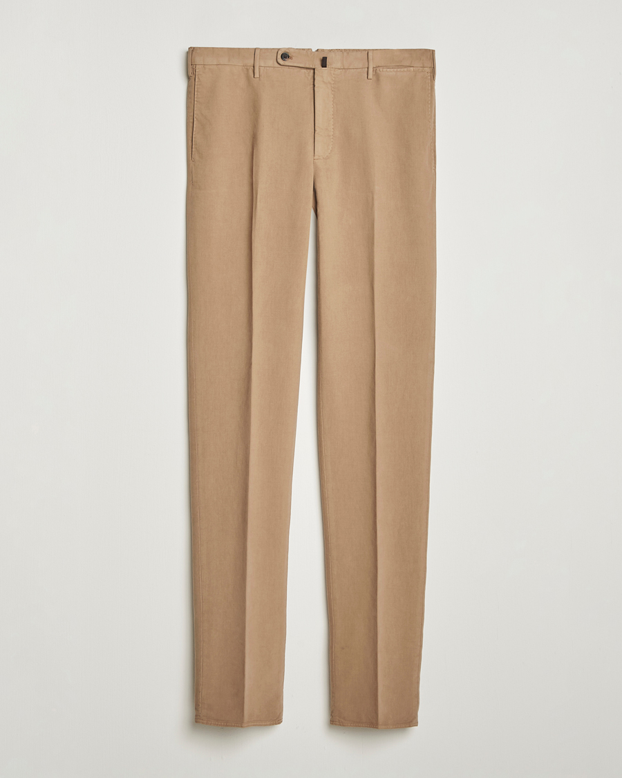 Herre | Bukser | Incotex | Regular Fit Cotton Stretch Chinos Beige