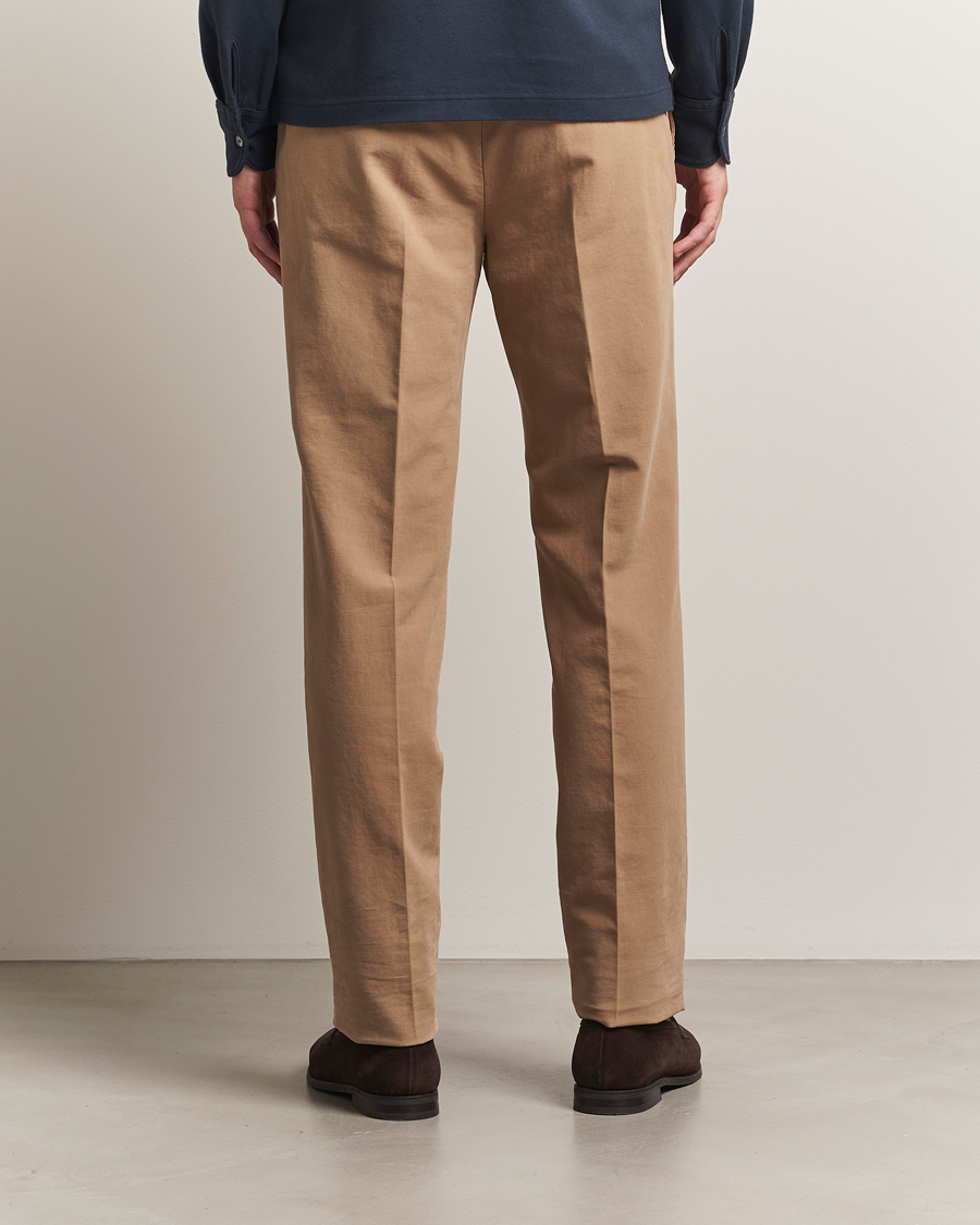 Herre | Bukser | Incotex | Regular Fit Cotton Stretch Chinos Beige