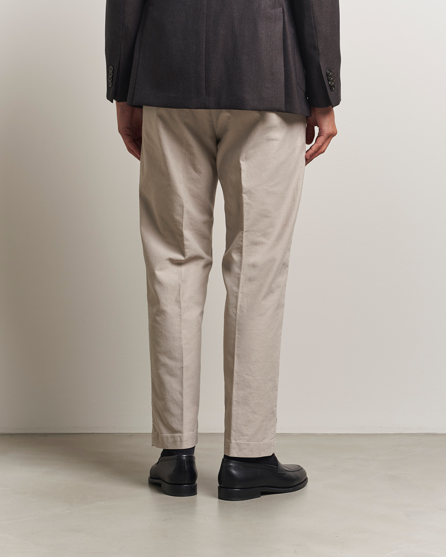 Herre | Bukser | Incotex | Regular Fit Garment Dyed Slacks Beige