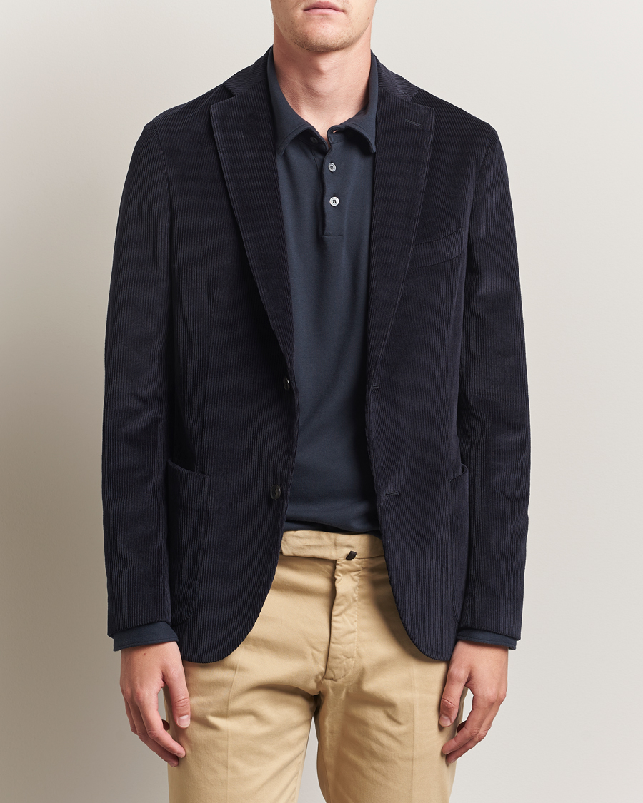 Herre | Blazere & jakker | Incotex | Corduroy Blazer Navy