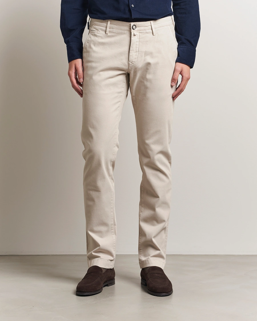 Herre | Bukser | Jacob Cohën | Bobby Cotton Chinos Beige