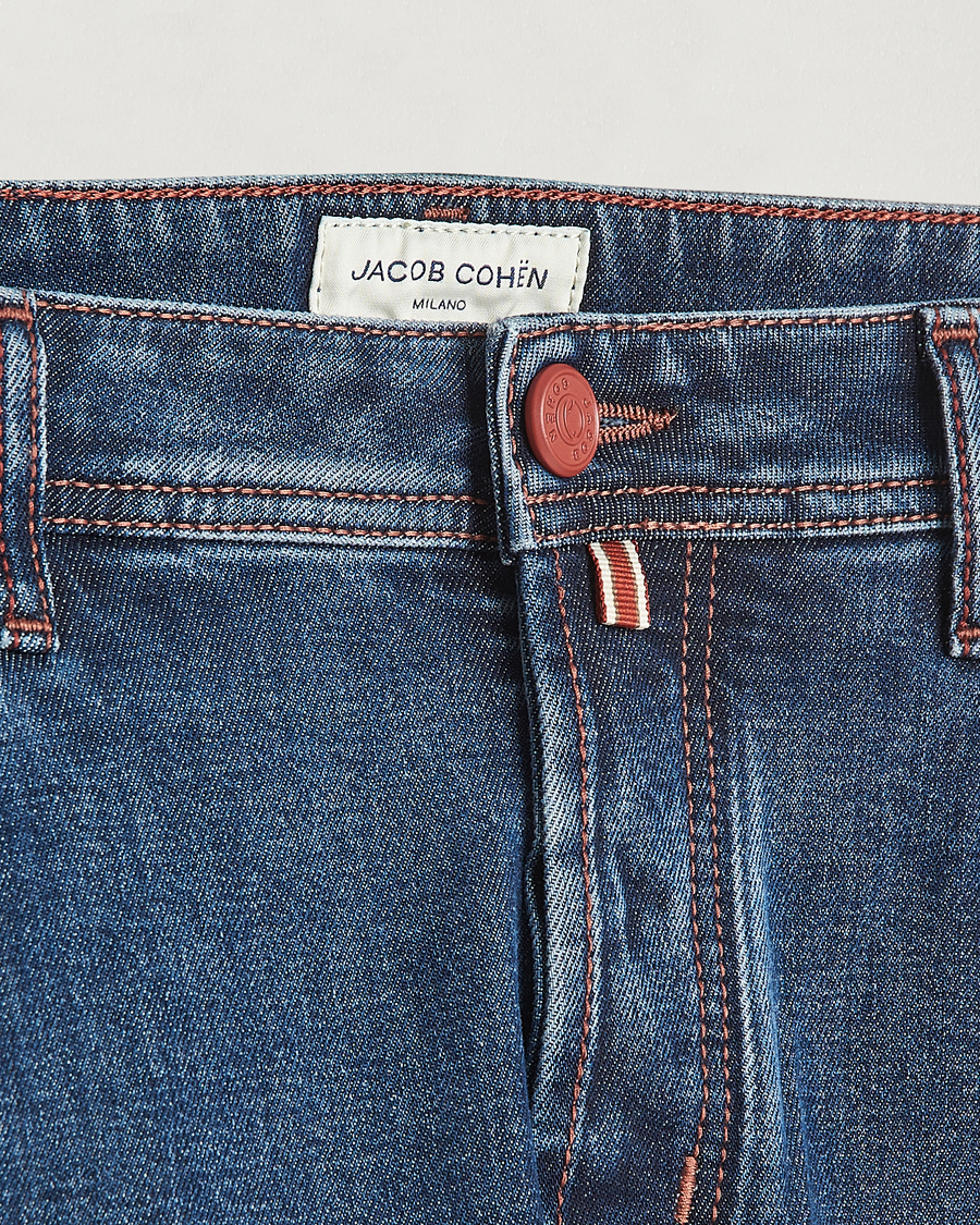 Herre | Jeans | Jacob Cohën | Bard Slim Fit Stretch Jeans Blue