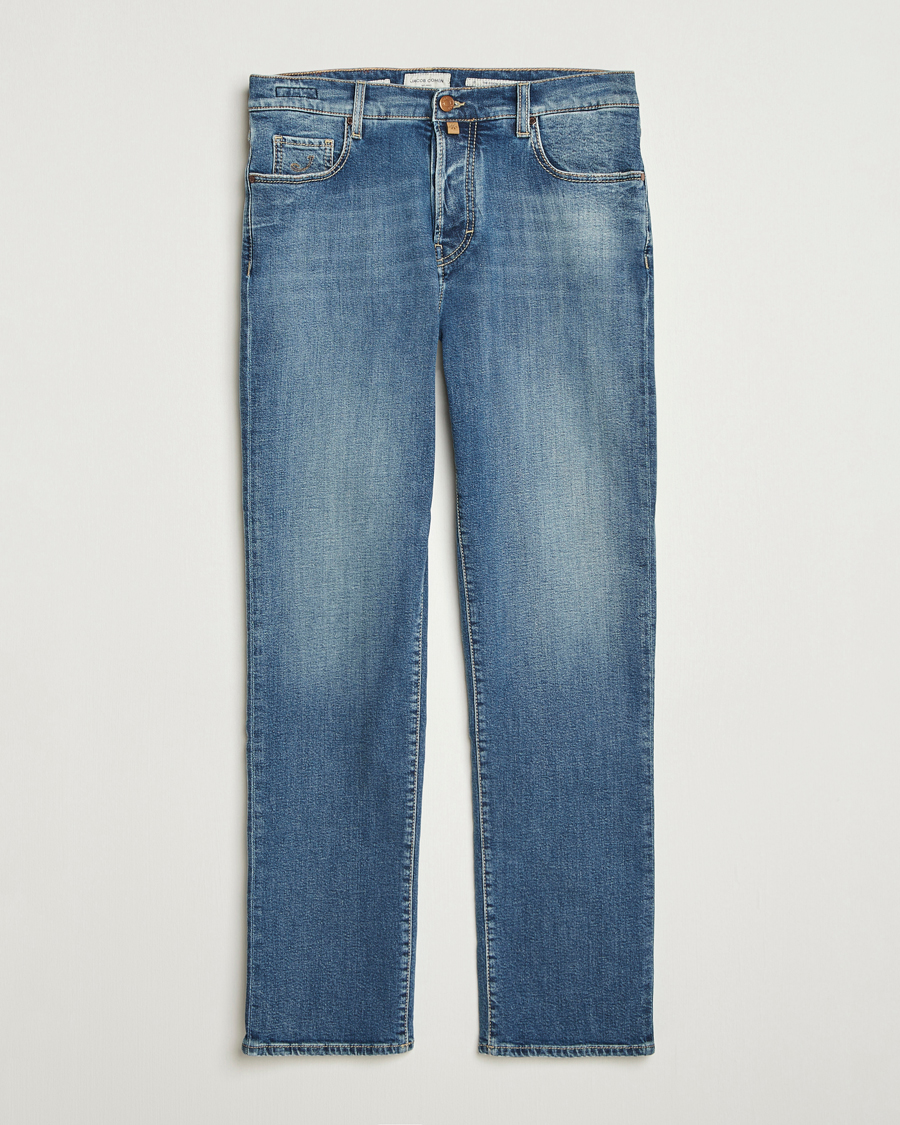 Herre | Jeans | Jacob Cohën | Edos Regular Straight Fit Jeans Light Blue