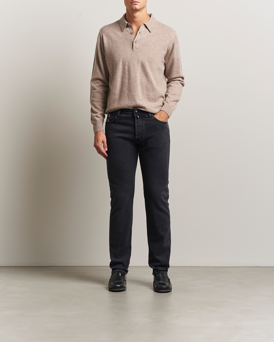 Herre | Jeans | Jacob Cohën | Bard Slim Fit Luxury Patch Stretch Jeans Dark Grey