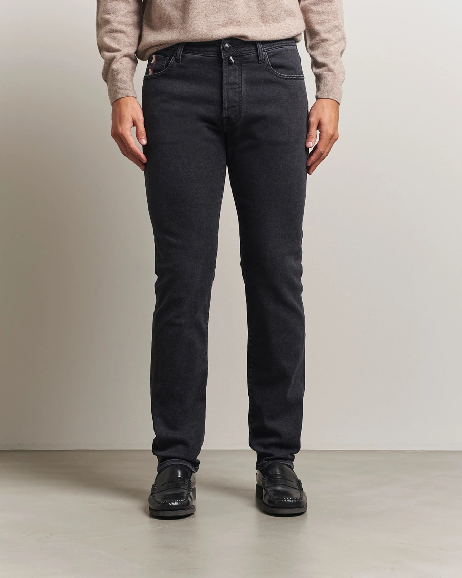 Herre | Jeans | Jacob Cohën | Bard Slim Fit Luxury Patch Stretch Jeans Dark Grey