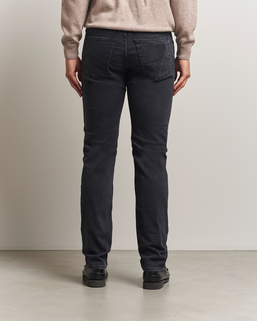 Herre | Jeans | Jacob Cohën | Bard Slim Fit Luxury Patch Stretch Jeans Dark Grey