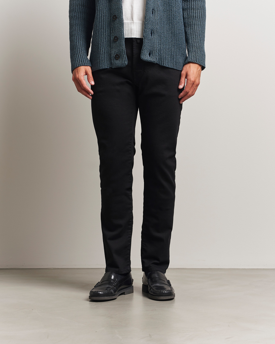 Herre | Jeans | Jacob Cohën | Bard Slim Fit Stretch Jeans Stay Black