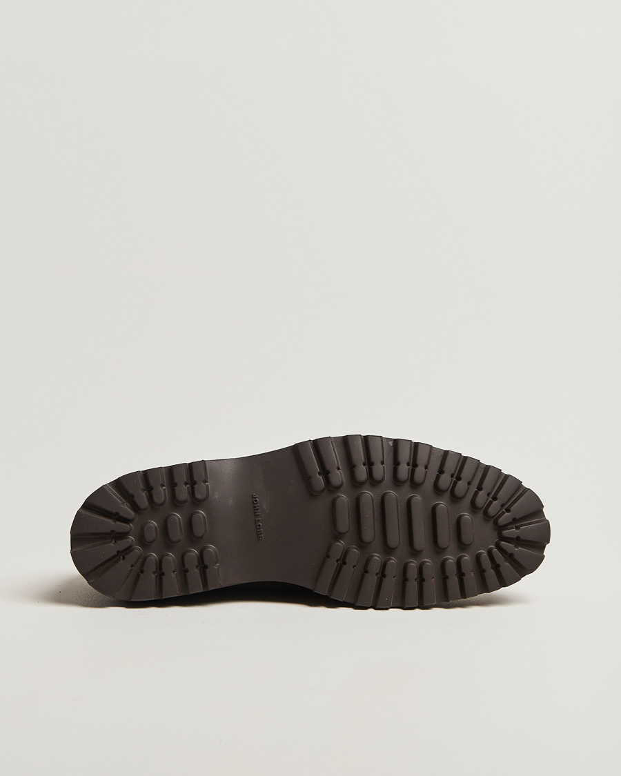 Herre | Derbys | John Lobb | Tide Moc Toe Derby Dark Brown Nubuck