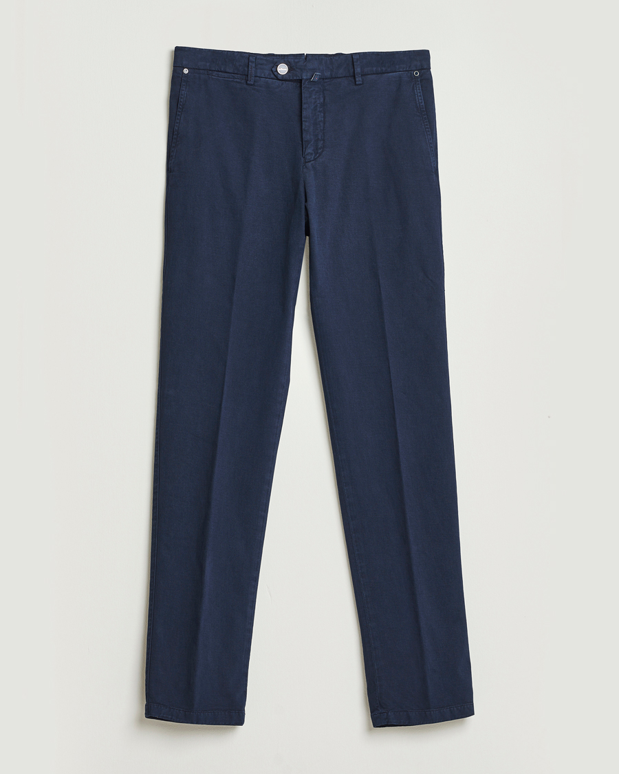 Herre | Bukser | Kiton | Cotton/Cashmere Trousers Navy