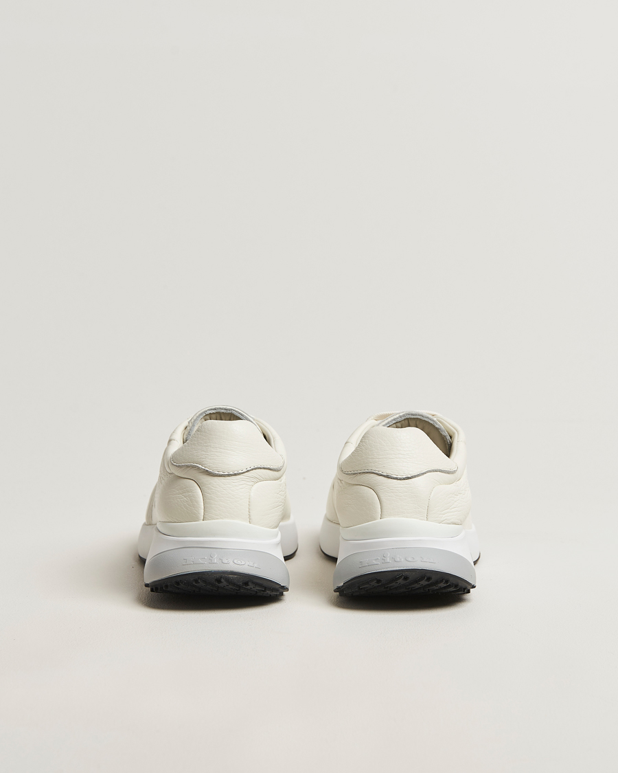 Herre | Sneakers | Kiton | Luxury Running Sneakers White Deerskin