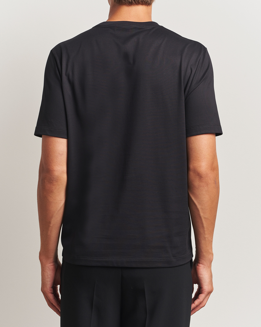 Herre | T-Shirts | Lanvin | Shearling Logo T-Shirt Black