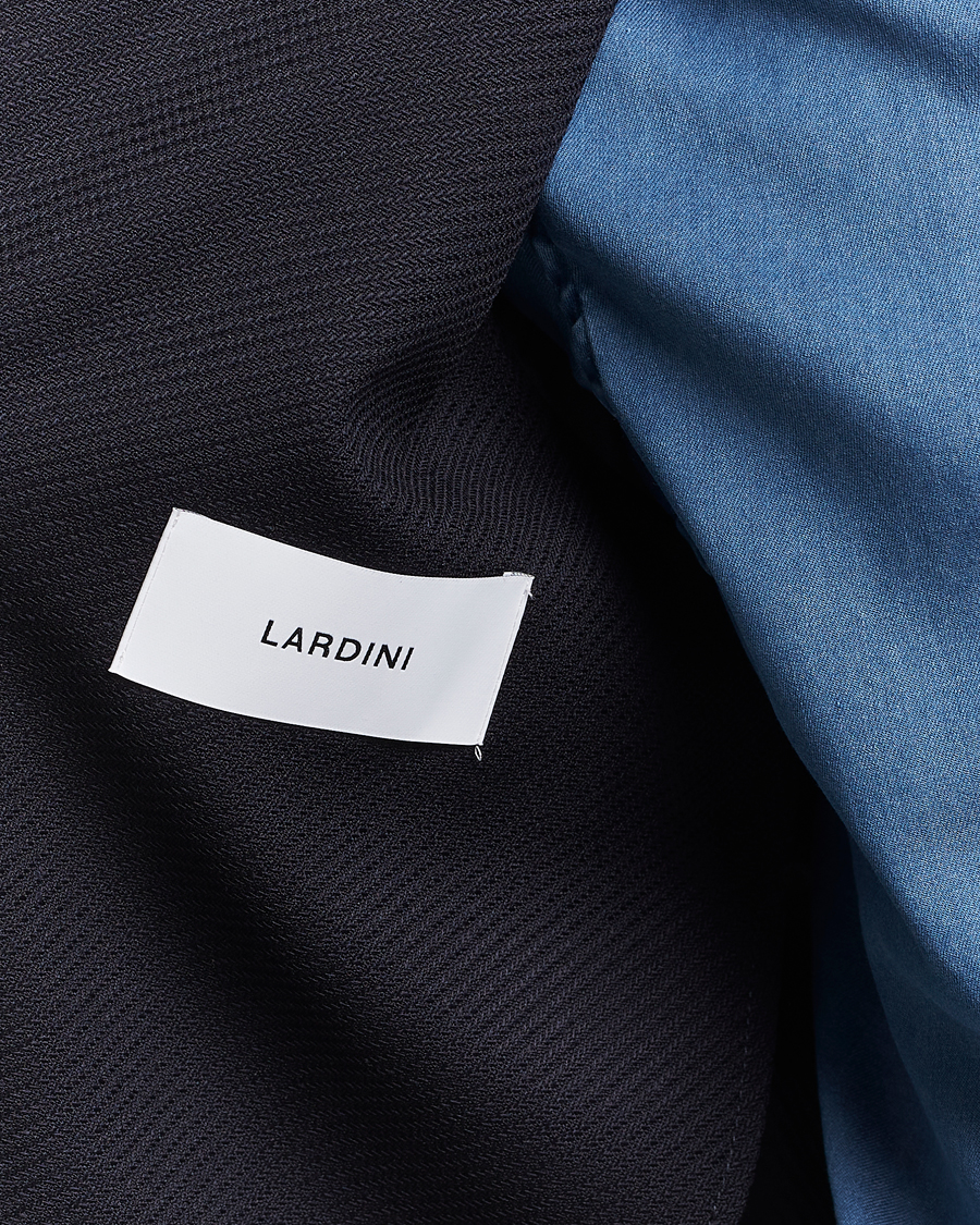 Herre | Blazere & jakker | Lardini | Double Breasted Twisted Wool Blazer Navy