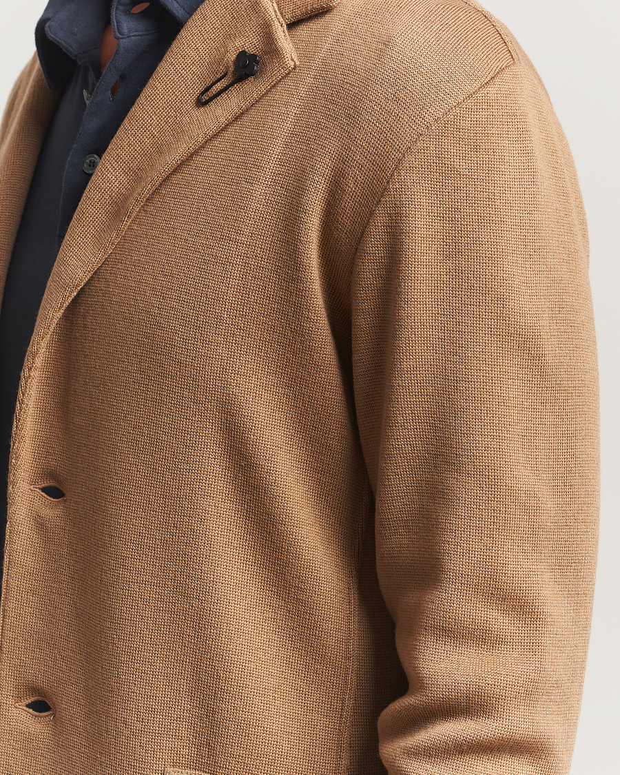 Herre | Blazere & jakker | Lardini | Knitted Wool Blazer Beige
