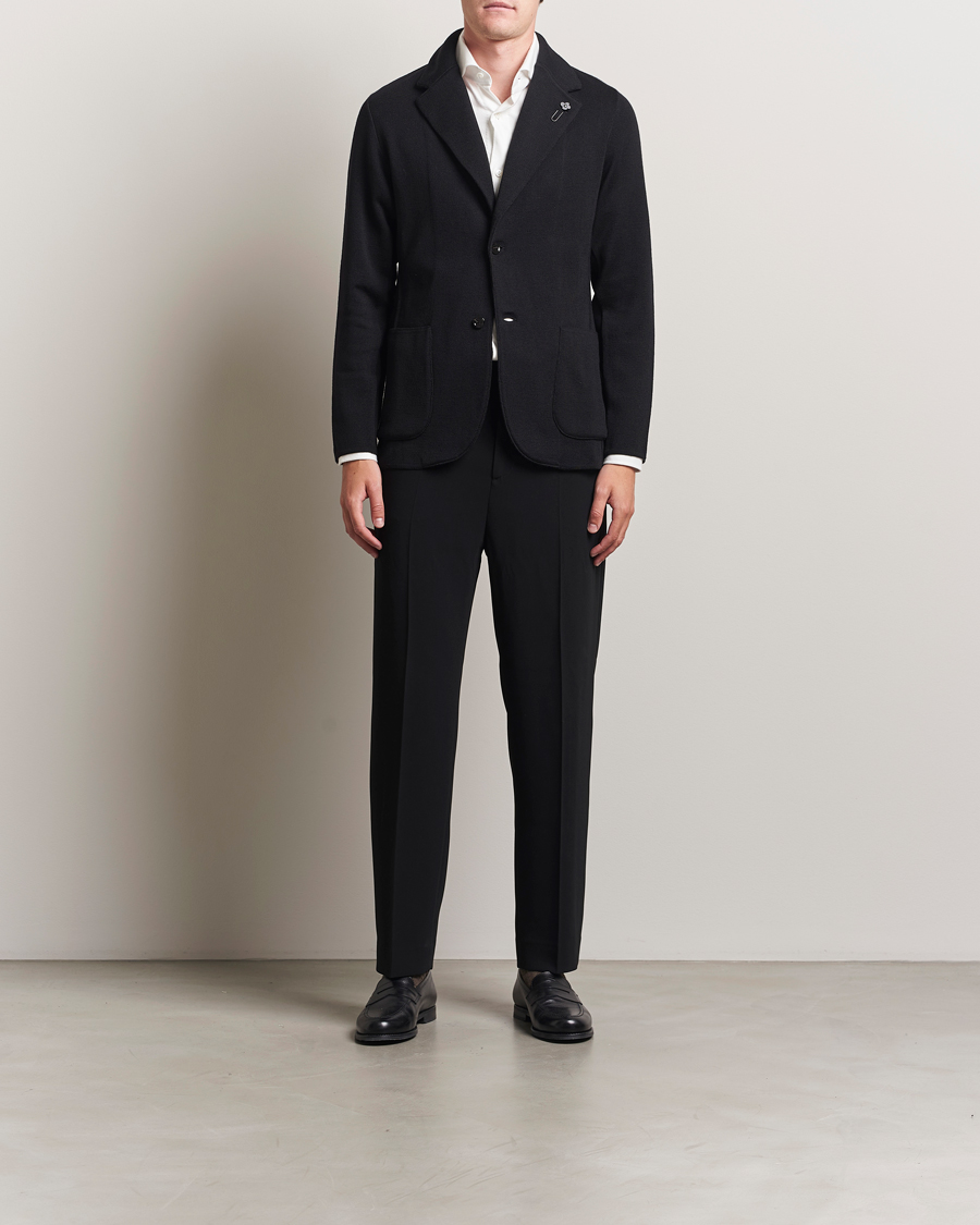 Herre | Blazere & jakker | Lardini | Knitted Wool Blazer Black