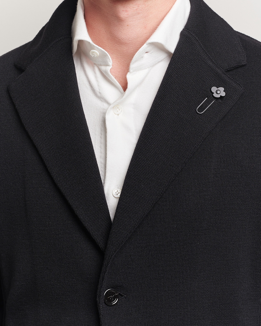 Herre | Blazere & jakker | Lardini | Knitted Wool Blazer Black