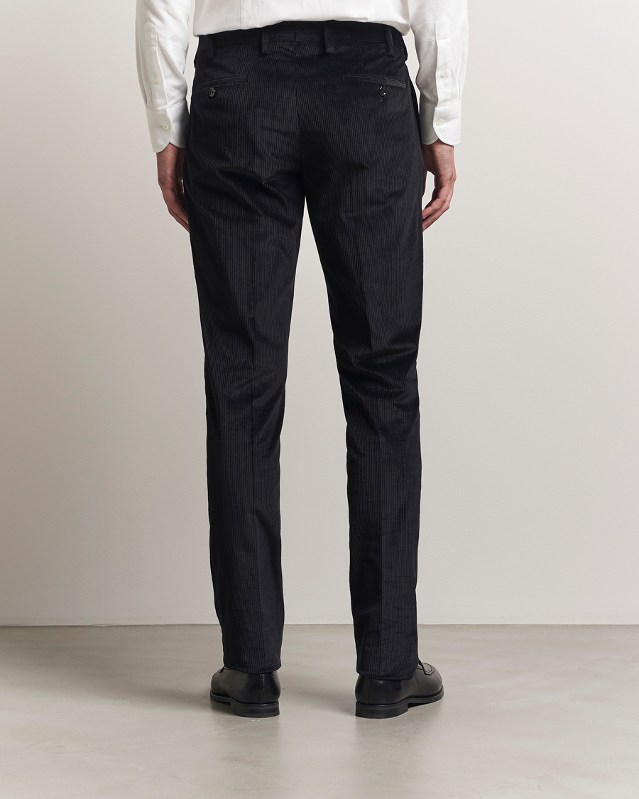 Herre | Bukser | Lardini | Cotton Corduroy Trousers Black